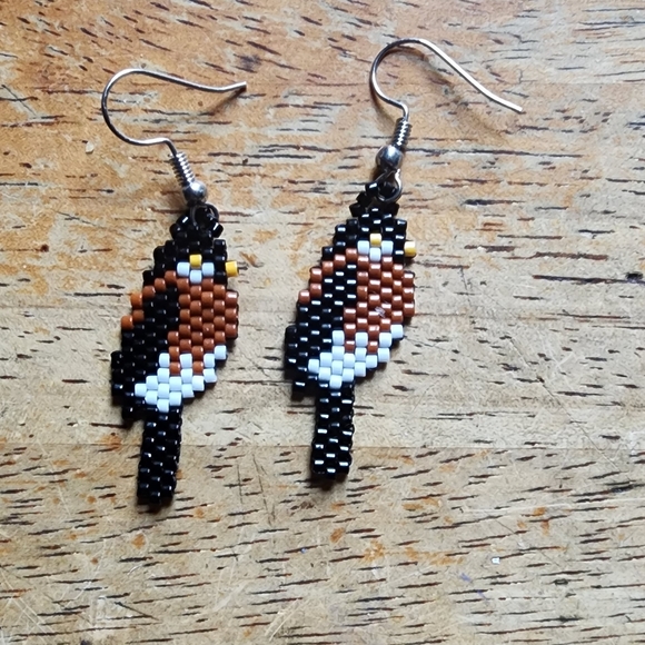 Peyote stitch beaded earrings - Picture 1 of 1